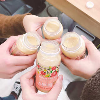 풀무원 스무디랩 피치&비타 — 5점을 준 리뷰어가 2017년 11월 올린 사용 사진