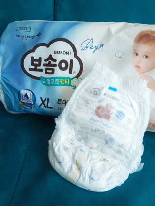 보솜이 리얼코튼 팬티형 — 5점을 준 리뷰어가 2019년 3월 올린 사용 사진