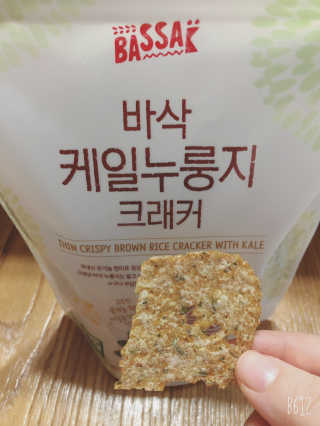 BASSAK 바삭 유기농 현미 누룽지 크래커 3종 — 5점을 준 리뷰어가 2019년 8월 올린 사용 사진
