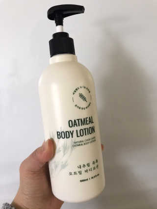 (주)에네스티 내추럴 촉촉  오트밀 바디로션 500ml — 4점을 준 리뷰어가 2019년 12월 올린 사용 사진