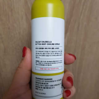 달리프 클로렐라 베러 루트 쿨링 스프레이 100ml — 4.83점을 준 리뷰어가 2018년 12월 올린 사용 사진