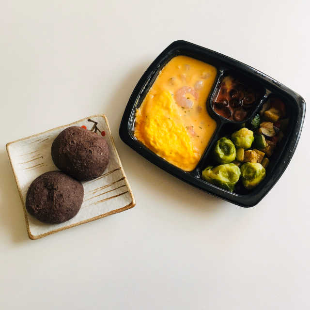 [키플] 저탄수 스리라차크림쉬림프오믈렛 도시락+모닝빵 리뷰 사진