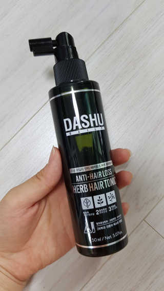 다슈코리아 다슈 데일리 안티 헤어로스 허브 헤어토닉 150ml — 4점을 준 리뷰어가 2019년 10월 올린 사용 사진