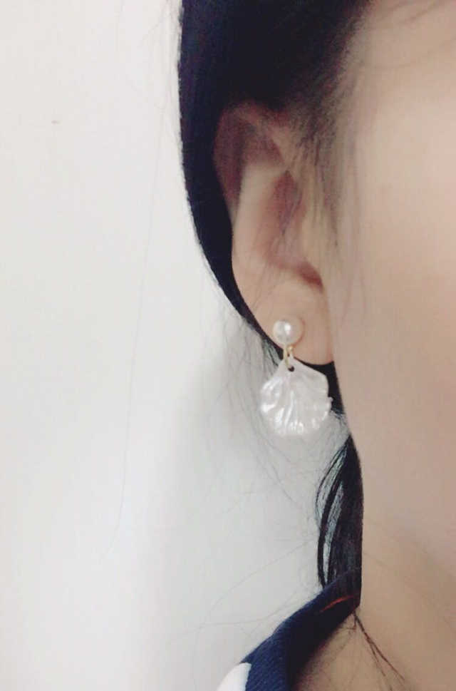멕코이 baby shell 이어링 리뷰 사진