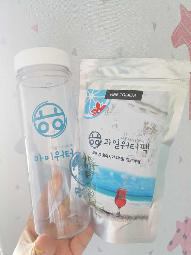 ㅎㅎ마이워터 과일워터팩+전용보틀_레몬파인애플 리뷰 사진