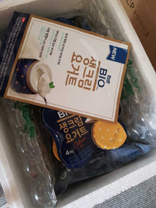 [매일 바이오] 생크림요거트 플레인 12개 + 유자 12개 — 5점을 준 리뷰어가 2019년 6월 올린 사용 사진