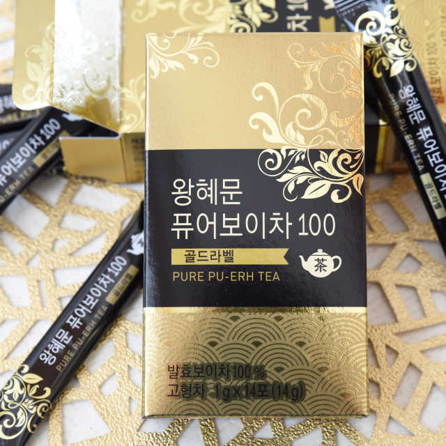 왕혜문 퓨어 보이차 100 골드라벨 리뷰 사진