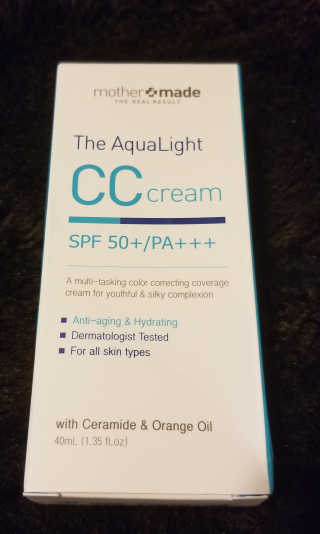 마더메이드 더 아쿠아라이트 CC크림 SPF50+ PA+++ — 5점을 준 리뷰어가 2019년 11월 올린 사용 사진
