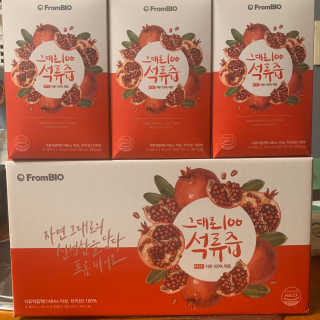 프롬바이오 오직 석류만 [그대로100 석류즙] 하루 1포로 건강하게 — 5점을 준 리뷰어가 2019년 10월 올린 사용 사진