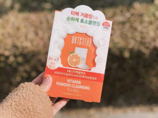비알티씨 V10 파우더 클렌징 티백 2종 — 5점을 준 리뷰어가 2019년 2월 올린 사용 사진