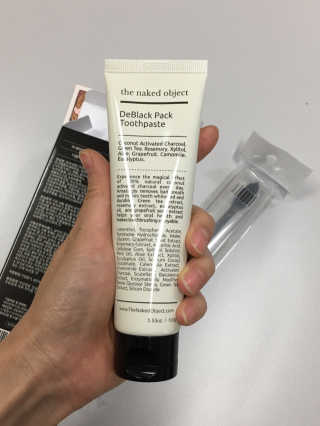the naked object 디블랙팩치약 디블랙칫솔 세트 — 3.5점을 준 리뷰어가 2019년 1월 올린 사용 사진