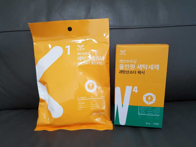 올인원 세탁세제 스틱포 6개입 + 세탁조클리너 리뷰 사진