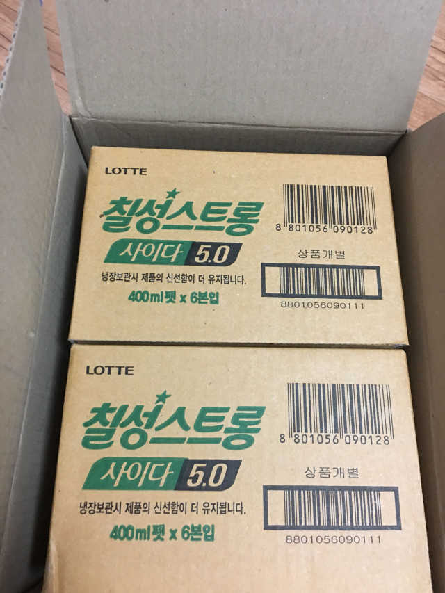 칠성스트롱사이다5.0 400ml*12개입 리뷰 사진
