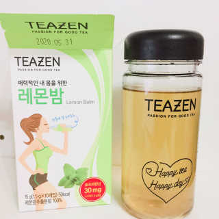 티젠 레몬밤 + 마이보틀 — 4.67점을 준 리뷰어가 2018년 7월 올린 사용 사진