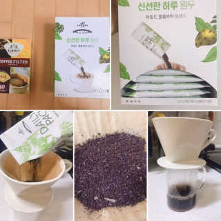 (주)쟈뎅 [쟈뎅] 클래스 신선한 하루 원두+여과지 SET — 5점을 준 리뷰어가 2019년 3월 올린 사용 사진