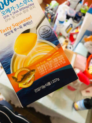 오메가-3스무디 [오메가스무디] 짜먹는 오메가3 DHA 임산부 어린이 — 5점을 준 리뷰어가 2019년 3월 올린 사용 사진