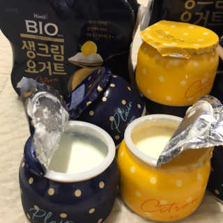 [매일 바이오] 생크림요거트 플레인 12개 + 유자 12개 — 4.5점을 준 리뷰어가 2019년 7월 올린 사용 사진