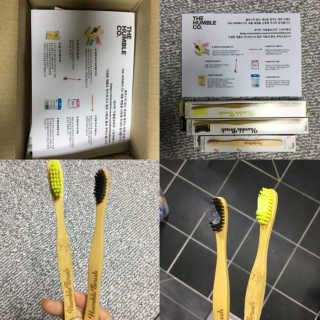 더 험블 친환경 대나무칫솔 험블브러쉬 — 3점을 준 리뷰어가 2019년 2월 올린 사용 사진