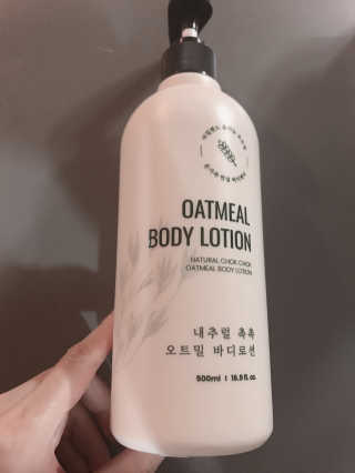 (주)에네스티 내추럴 촉촉  오트밀 바디로션 500ml — 5점을 준 리뷰어가 2019년 10월 올린 사용 사진