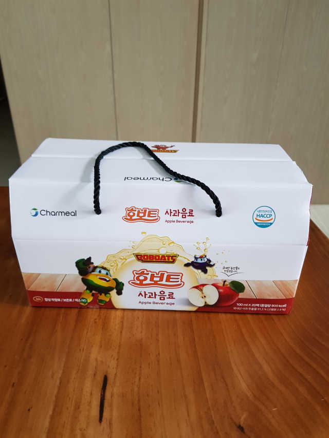 호보트 사과음료 20팩 1박스 리뷰 사진