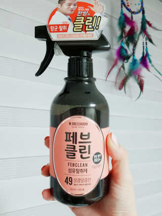 더블유드레스룸 페브클린 500ml — 5점을 준 리뷰어가 2018년 8월 올린 사용 사진