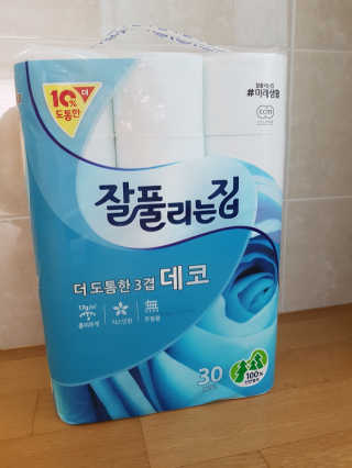 잘풀리는집 더 도톰한 3겹 데코 30롤 — 5점을 준 리뷰어가 2018년 5월 올린 사용 사진