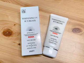 지고트 화이트닝 유브이 썬블럭 크림 70ml,1+1 — 5점을 준 리뷰어가 2019년 5월 올린 사용 사진