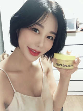 쏘내추럴 샤이닝 페이스 필링 패드 — 5점을 준 리뷰어가 2019년 8월 올린 사용 사진