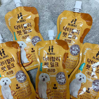 닥터할리펫밀크 8종 — 5점을 준 리뷰어가 2018년 11월 올린 사용 사진
