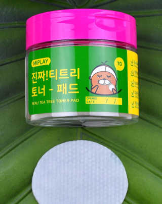 미플레이 진짜 티트리 토너 패드 — 4.17점을 준 리뷰어가 2018년 11월 올린 사용 사진
