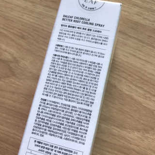 달리프 클로렐라 베러 루트 쿨링 스프레이 100ml — 3점을 준 리뷰어가 2019년 8월 올린 사용 사진