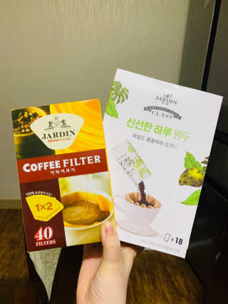 (주)쟈뎅 [쟈뎅] 클래스 신선한 하루 원두+여과지 SET — 4.5점을 준 리뷰어가 2019년 3월 올린 사용 사진