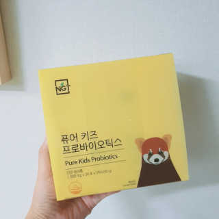 네츄럴굿띵스 퓨어 키즈 프로바이오틱스 60포 — 4점을 준 리뷰어가 2019년 8월 올린 사용 사진