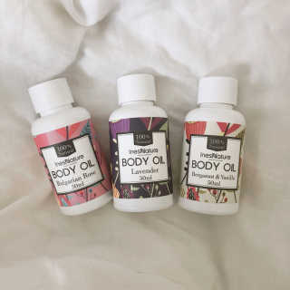 이네스네이쳐 천연 바디오일 미니 3종세트 50ml — 5점을 준 리뷰어가 2018년 6월 올린 사용 사진