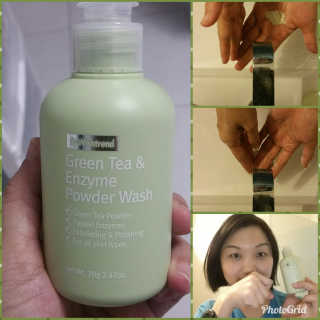 바이 위시트랜드 Green Tea Powder Wash — 4.67점을 준 리뷰어가 2018년 1월 올린 사용 사진
