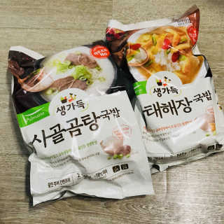 [풀무원] 사골곰탕국밥 황태해장국밥 — 5점을 준 리뷰어가 2018년 6월 올린 사용 사진
