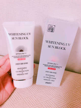 지고트 화이트닝 유브이 썬블럭 크림 70ml,1+1 — 4.5점을 준 리뷰어가 2019년 6월 올린 사용 사진