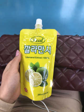 장수농가 리얼깔라만시 — 5점을 준 리뷰어가 2018년 4월 올린 사용 사진