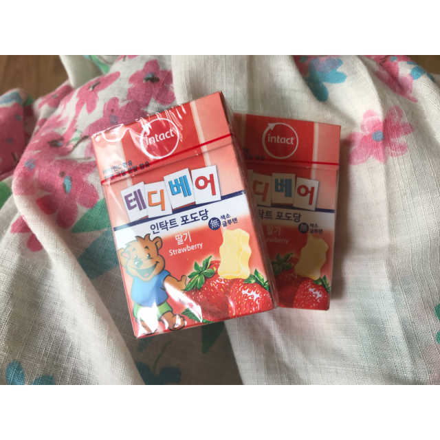 인탁트 테디베어 포도당 딸기맛 리뷰 사진