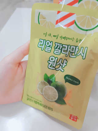 장수농가 리얼깔라만시 원샷 50ml 10팩+보틀 — 4점을 준 리뷰어가 2019년 5월 올린 사용 사진