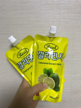 장수농가 리얼깔라만시 — 5점을 준 리뷰어가 2018년 4월 올린 사용 사진