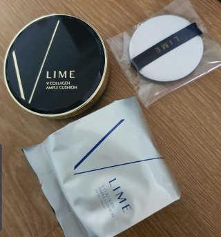 라임코스메틱 V 콜라겐 앰플 쿠션 — 4점을 준 리뷰어가 2020년 1월 올린 사용 사진