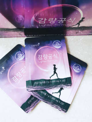 [감량공식] 다이어트 건강기능식품 — 4점을 준 리뷰어가 2019년 12월 올린 사용 사진