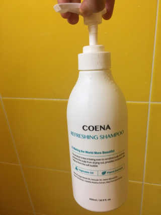 코에나샴푸 500ml — 4점을 준 리뷰어가 2019년 7월 올린 사용 사진