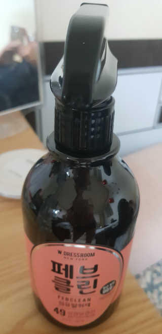더블유드레스룸 페브클린 500ml — 5점을 준 리뷰어가 2018년 8월 올린 사용 사진