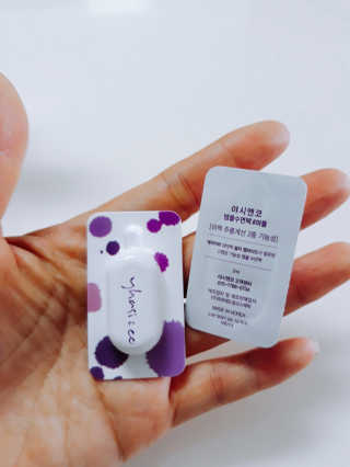 야시엔코 앰플수면팩 퍼플 — 5점을 준 리뷰어가 2018년 7월 올린 사용 사진
