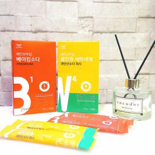 레인보우샵 올인원세탁세제,베이킹소다 스틱포6개입+세탁조클리너 — 4.67점을 준 리뷰어가 2018년 4월 올린 사용 사진