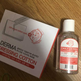 나이팅게일 광채토너130ml+더마 드레싱 코튼 100 SET — 4점을 준 리뷰어가 2018년 5월 올린 사용 사진
