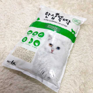 [펫토리아] BEST 고양이두부모래 6L 한삽뚝딱 — 4점을 준 리뷰어가 2019년 1월 올린 사용 사진