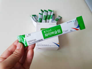 두루원 똥기사의 Kfood 화이버슬림 — 5점을 준 리뷰어가 2018년 7월 올린 사용 사진